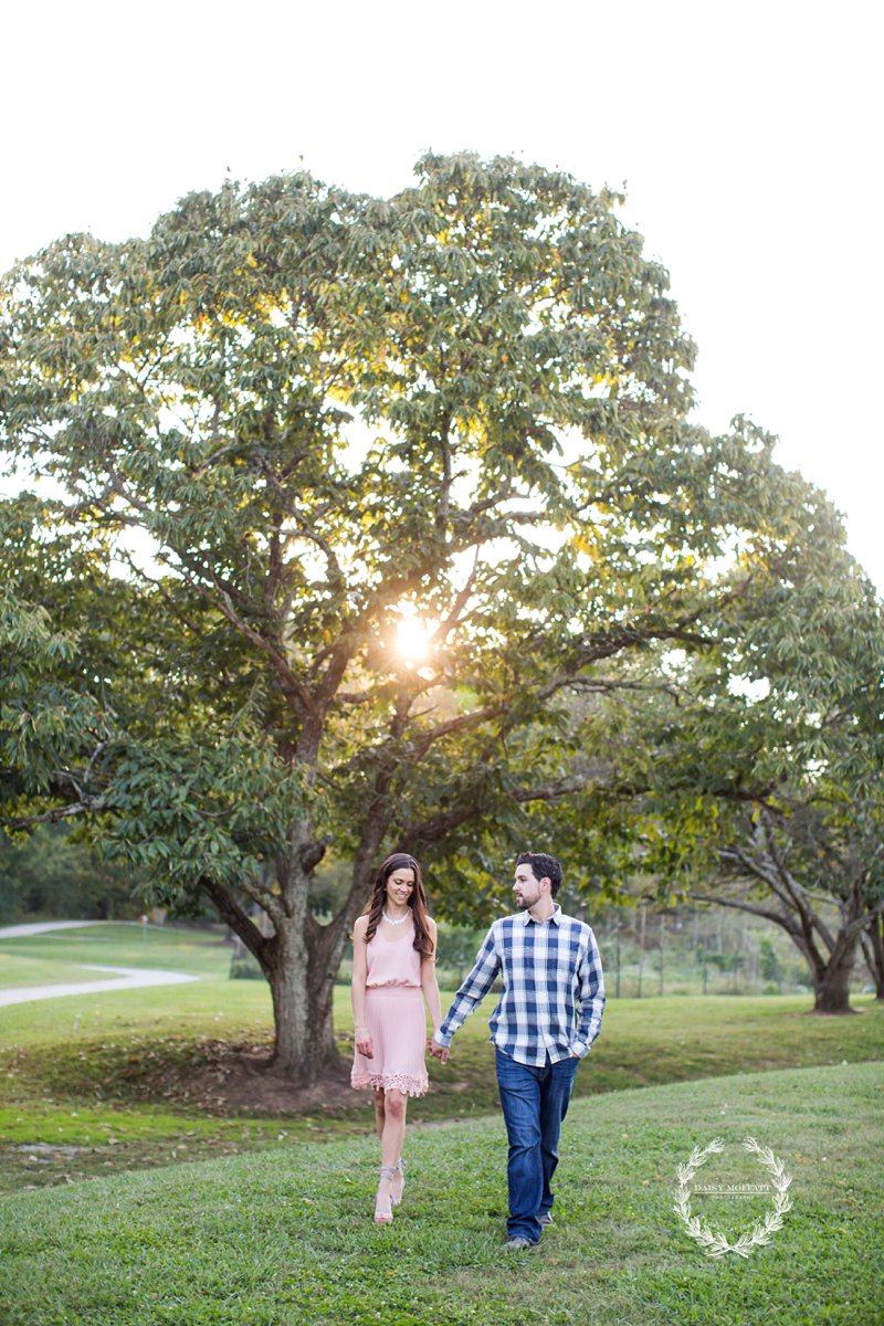 Chattanooga photographer captures beautiful fall engagements with a dog